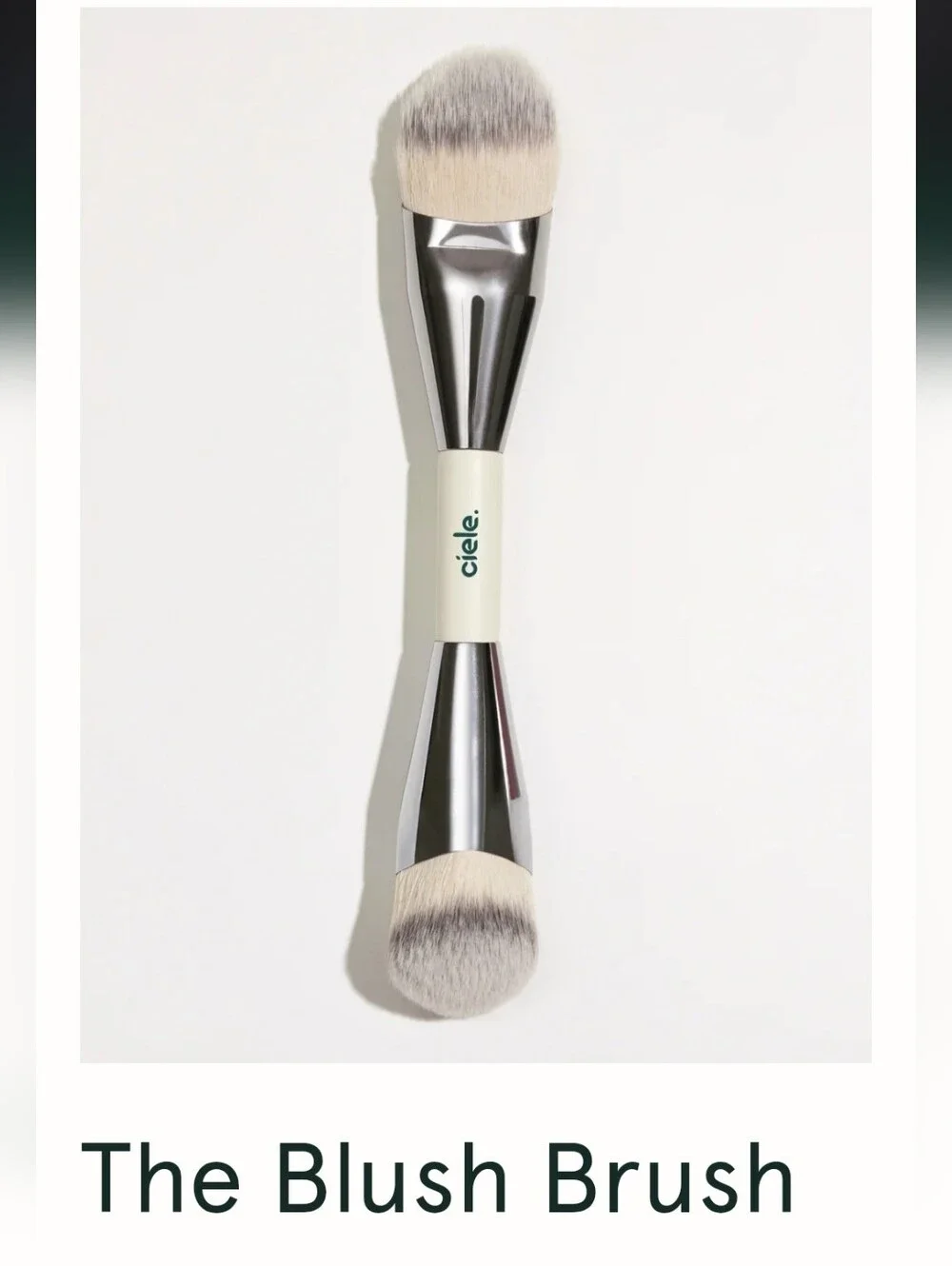 Ciele The Cream & Powder Dual Ended Blush Brush NEW MSRP $32